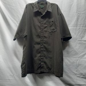 David Taylor Luxury Microfiber shortsleeve patterned button up shirt READ 4 Size